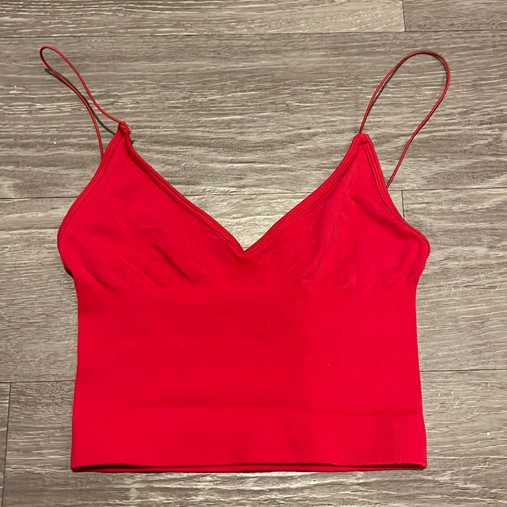 Free People Intimates Red Camisole Tank